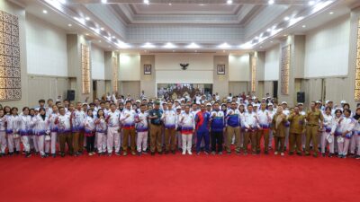 Kontingen Provinsi Banten Lepas 186 Atlet ke POPNAS XVI 2023 Palembang