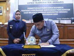 DPRD Kabupaten Serang Setujui Ranacangan Raperda Perubahan APBD