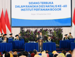 Dies Natalis Ke-60 IPB, Jokowi Dorong Inovasi Besar Hadapi Tantangan Krisis Global