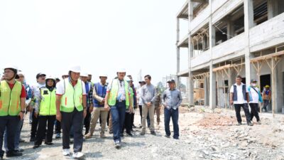 Pj Gubernur Banten Tinjau Pembangunan Sekolah Kejuruan di Cipondoh Kota Tangerang