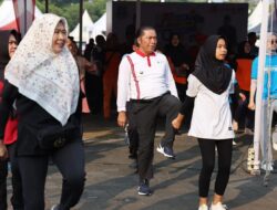 Peringati Hari Koperasi ke 76, Dinas Koperasi dan UKM Provinsi Banten Gelar Senam Sehat