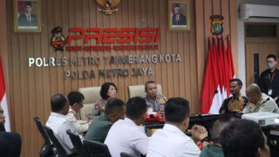 Jelang Pemilu, Lapas Kelas IIA Tangerang Ikuti Rakoor Teknis Pengamanan Bersama Polres Metro Tangerang Kota 