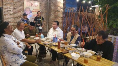 Petinggi PUB Mengawali Aktifitas 2024 di Pujasera UMKM Pers Anak Bangsa