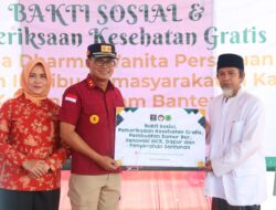 Masyarakat Kabupaten Lebak Dapatkan Pengobatan Gratis oleh DWP Kemenkumham Banten 
