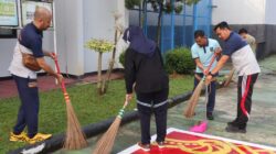 Wujudkan Pemasyarakatan Sehat, Rutan Tangerang Gelar Aksi Bersih-Bersih Dalam Rangka HBP Ke-60