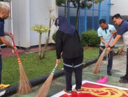 Wujudkan Pemasyarakatan Sehat, Rutan Tangerang Gelar Aksi Bersih-Bersih Dalam Rangka HBP Ke-60