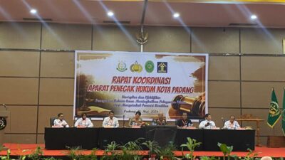 Jalani Sinergitas Antar Penegak Hukum Kota Padang, Rutan Padang Ikuti Rapat Koordinasi