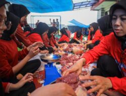 Khidmat dan Khusyu Pelaksanaan Shalat Idul Adha dan Pemotongan Hewan Qurban 1445 Hijriah di Lapas Perempuan Bandung