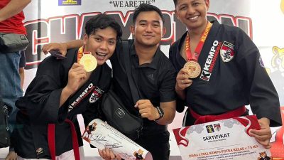 Kanwil Kemenkumham Sumsel Sabet 2 Medali Emas dan 2 Medali Perunggu pada Kejurnas FKI Menkumham Cup II di Jawa Barat