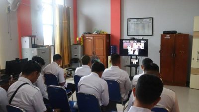 Pastikan Reformasi Birokrasi Bebas KKN, Lapas Palangka Raya Ikuti Sosialisasi SPI KPK Secara Virtual