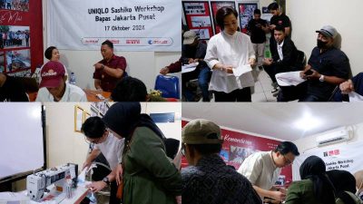 Membangun Kemandirian Melalui Keterampilan: Klien Bapas Jakpus ikuti Workshop Sashiko dari UNIQLO