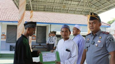 Cetak SDM Unggul, Lapas Pasuruan Wisuda Santri Angkatan XIV Dan Pengukuhan Calon Santri Angkatan XV Ponpes Darut Taubah 