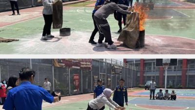 Rutan Perempuan Bandung Gelar Simulasi Penyelamatan Kejadian Kebakaran dan Pelatihan Tanggap Darurat Bencana