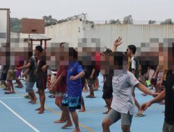 Warga Binaan Rutan Tangerang Jaga Kebugaran dengan Senam Bersama