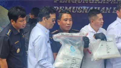 Bea Cukai Gagalkan 25,3 Kilogram Narkotika Hasil Penindakan di Perairan Talisayan 