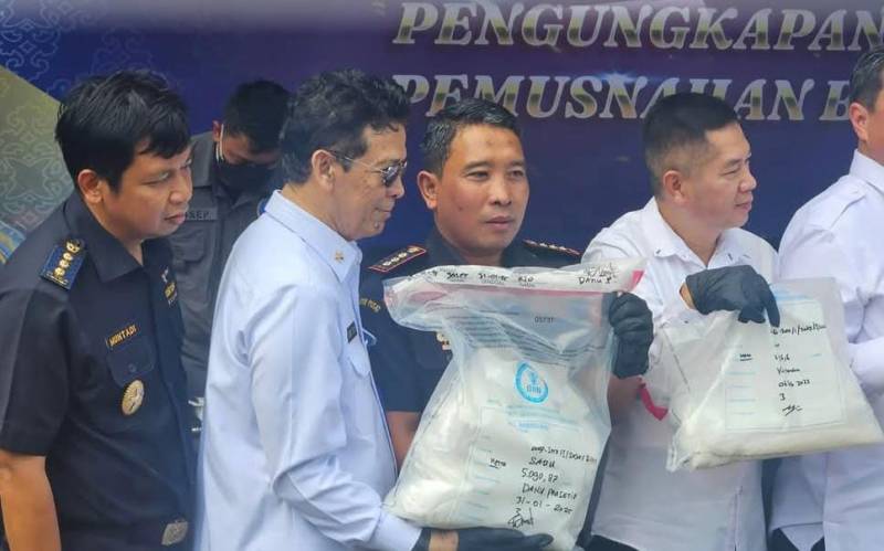 Bea Cukai Gagalkan 25,3 Kilogram Narkotika Hasil Penindakan di Perairan Talisayan