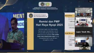 Lapas Perempuan Bandung Ikuti Pemberian Remisi Idul Fitri