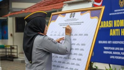 Lapas Perempuan Bandung Gelar Apel dan Deklarasi Zero HALINAR