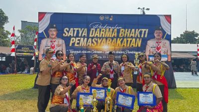 Tim Pramuka Lapas Perempuan Bandung Sukses Jadi Juara Umum Putri di Kemah Satya Dharma Bhakti