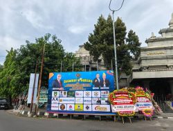 Ratusan Karangan Bunga Warnai Pelantikan Pengurus PWI Pusat di Monumen Pers Solo