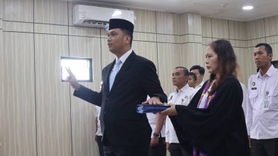Karutan Tangerang Pimpin Pengambilan Sumpah Jabatan Ka. KPR yang Baru