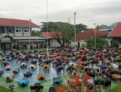 Jaga Kebugaran, Lapas Dompu Rutin Laksanakan Senam Bersama WBP