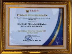 Lapas Karawang Raih Predikat “Sangat Baik” dari Ombudsman RI 2025