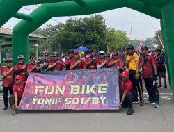 Kalapas Pemuda Madiun Ikuti Fun Bike HUT ke-65 Yonif 501/Bajra Yudha, Perkuat Sinergi Antarinstansi