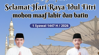 Bapenda Kabupaten Tangerang Mengucapkan Selamat Hari Raya Idul Fitri 1 Syawal 1447 H / 2026 M