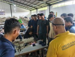 Dari Keset ke Kaos, WBP Lapas Nirbaya Asah Skill Konveksi Bertahap